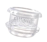 Prensa de ajo de cuerpo transparente con cámara desmontable, herramienta trituradora manual para preparación diaria y picado de ingredientes de encimera Prensa de ajo manual Trituradora de picadora de