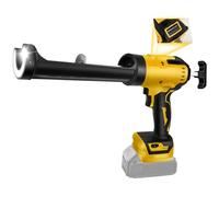 Prensa de cartuchos de batería compatible con baterías Dewalt de 20 V, función antigoteo, con luz LED y 6 velocidades ajustables para la reparación de baldosas y sellado (sin batería)