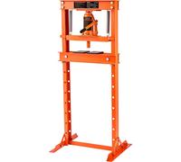 Prensa de taller hidráulica de 12 toneladas, prensa para chasis de automóviles, prensa naranja, modelo 40-705 mm. Prensa manual de acero al carbono para talleres, ideal para bujes de automóviles, rótu