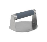 Prensa hamburguesas - Jata HPRE2544, 14 cm diámetro, Acero inoxidable de calidad alimentaria y silicona, Diseño ergonómico