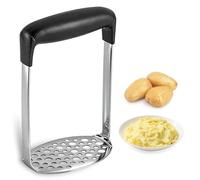 Prensador de patatas de acero inoxidable de calidad alimentaria, con mango, para frutas y verduras, Machacador, utensilio de cocina para el hogar.