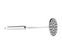 Prensador Redondo de Patatas de Acero Inoxidable, Ergonómico | Uso Manual en Cocina, Fácil de Limpiar, para Verduras y Patatas, Acabado Plata, Mashing