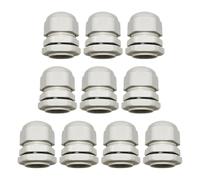 Prensaestopas de plástico nailon con sello y arandela | Blanco, Negro M10/M14/M28X1.5, 2-18 mm, 10 piezas, Nylon PA: Conexión de caja eléctrica.(White,M28X1.5(13-18mm))
