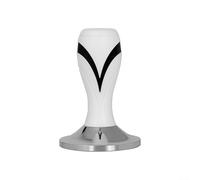 Prensor Espresso 58mm 53mm 51mm Base Plana Mango Antideslizante Cafetera Italiana Hogar(White 51mm)