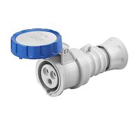 Gewiss Enchufe móvil recto IP69 2P+T 32A 200-250V 50/60Hz Azul conexión a tornillo