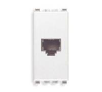 PRESA RJ11 6 POSICIONES 4 CONTACTOS SE4RIE BLANCO COLOR EIKON 20320.B