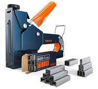 Presch juego de grapadora manual - 600 grapas madera, tela, muebles, cartón asfaltado - profesional
