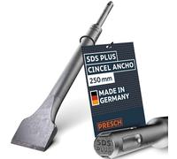 PRESCH SDS plus Cincel Ancho - Extremadamente robusto, duradero, con 40mm de anchura de corte - Para todos los trabajos de demolición (longitud 250mm) - Acero de alto rendimiento para golpes potentes