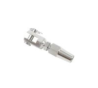Presillas Cable Acero 1 Uds 3/4/5/6/8mm cuerda de alambre de acero inoxidable 316 horquilla sin Swageless/Cable de Terminal de mandíbula montaje DIY Instalación rápida Abrazaderas De Cuerda De Cable(F