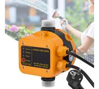 Presostato Para Bomba De Agua, Monitor Electrónico De Presión Para Bombas De Agua Máx. 10 Bar 220-240 V Con Enchufe Resistente Al Agua IP54 Monitor De Caudal Para Bomba De Jardín
