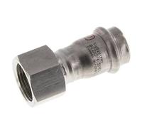 Press Fitting - 22mm Hembra & Rp 3/4'' Hembra - Acero Inoxidable