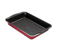 Prestige New Disney Bake with Mickey Mouse - Molde antiadherente para hornear (33 x 23 cm, acero al carbono, color rojo y negro)