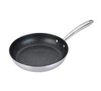 PRESTIGE Sartén antiadherente de 25 cm, de acero inoxidable, resistente a los arañazos, apta para todas las cocinas, horno y lavavajillas, utensilios de cocina duraderos