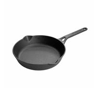 Prestige Sartén de hierro fundido de 22 cm, presazonada, no tóxica, apta para inducción y horno, fácil de limpiar