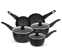Prestige - Thermo Smart - Juego de ollas y sartenes - 5 piezas utensilios de cocina antiadherente - inducción, gas y cocina eléctrica