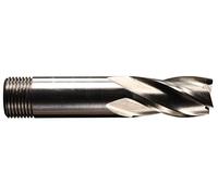 Presto 4013120.016.0 Fresas de extremo de acero de alta velocidad, BS122/4, vástago de tornillo, diámetro de 20.00 mm, longitud de 83.5 mm, longitud de flauta de 38 mm, 4 flautas, acabado brillante