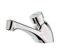 Presto 605 plus 36601 grifo temporizado de un agua para instalación sobre repisa y apertura por pulsador cromo