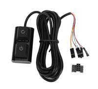 Pretfy Interruptor de Fuente de Alimentación Externa Escritorio con Iluminación 7 Colores para un Control Eficaz en la Oficina en Casa o Entornos Juegos Aleación Aluminio 2 M Longitud