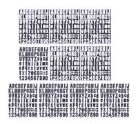 PRETYZOOM 10 Hojas de Pegatinas Autoadhesivas Letras y Números de Vinilo Pvc para Manualidades Prácticas en Dirección de Casa y Letreros Comerciales