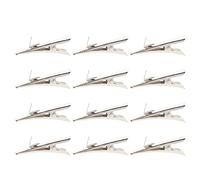 PRETYZOOM 100 Piezas Pinza De Flor Navideña Clips De Adorno De Navidad Pinzas De Cocodrilo Adorno De Árbol De Navidad Pequeño Clips Metálicos Planchar Multifunción