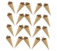 PRETYZOOM 120 Conos de Pétalos Naturales para Boda Hechos de Papel, Mini Conos Resistentes Blanco para Fiestas de Cumpleaños o Despedidas de Soltera
