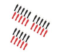 PRETYZOOM 30 Piezas Pinza Cocodrilo Protectora para Multímetro Agarre | Hierro y Plástico, Sujeción Firme para Pruebas Eléctricas y Mediciones de Laboratorio, Compatible Terminales