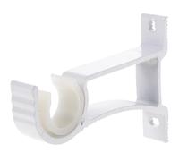 PRETYZOOM 4 Piezas Soporte para Barra de Cortina de Aleación de Aluminio Blanco Brazo Reforzado para Fijar Cortinas Seguridad en Salón, Dormitorio o Cocina