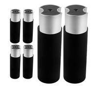 PRETYZOOM 6 Piezas Peso del Cordón Persiana Vertical Manija de Cadena para Persianas Negro Hierro y Plástico Instalación Fácil Suave Hogar y Oficina