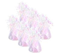 PRETYZOOM 6 Piezas Peso para Globos Decorativo de PVC Acabado Foil, Base | Gas Ligero y Globos Decorativos, Resistente al Desgaste Roturas, Uso en Fiesta y Shower