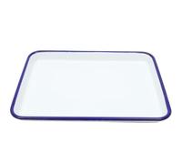 PRETYZOOM Bandeja Para Hornear Esmaltada Rectangular 10.62X7.48 Pulgadas Resistente Al Calor Para Horno Y Refrigerador Ideal Para Panes Pasteles Pizzas Y Servicio De Alimentos