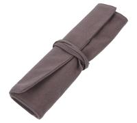 PRETYZOOM Besteck Aufbewahrungstasche Löffel Essstäbchen Rolletui Kosmetikbürstenrolle Besteck Wickeltasche Camping Besteckrolle Bleistift Rollkoffer Gerät Multifunktion Flachs Reisen