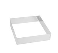 PRETYZOOM Molde Cuadrado De Acero Inoxidable Anillo Para Tartas Y Mousse Herramienta Para Hornear Pasteles DIY 5X8.7X2 Pulgadas