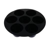 PRETYZOOM Molde de Silicona Accesorio Adecuado para Freidora de Aire 7 Rejillas para Muffins Fácil de Limpiar y Lavable en Cocina y Hogar