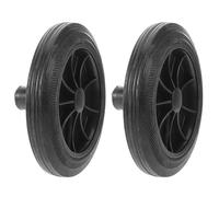 PRETYZOOM Ruedas de Repuesto para Cubo de Basura Grande 2piezas, Accesorio de Plástico Resistente para Bote de Basura de 100l y 120l, Uso Exterior Robusto