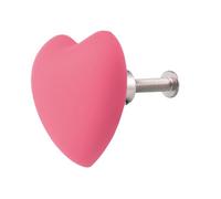 PRETYZOOM Tiradores de Mueble 4 Piezas Forma de Corazón Rosa de Plástico Seguro y Multiusos Ideales para Cajones y Armarios en Oficina o Bar