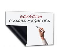 PREVIS Pizarra Adhesiva Pared Blanca Magnetica 60x40cm - Papel Pizarra Adhesivo Pared PET Magetizado- Rollo Vinilo Hogar y Oficina - No Daña Pared Fácil de Trasladar- Ideal Oficina, Habitacion, Clase