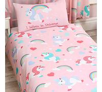 Price Right Home Yo Creo en Unicornios Juego de Funda nórdica y Funda de Almohada para niños pequeños Cama Cuna