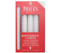 Prices Patent Candles - Set de 10 Velas para Uso doméstico, Color Blanco