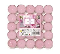 Price's Petali Brand - Velas de té perfumadas | Paquete de 25 velas de té de 4 horas de tiempo de combustión | Disponible en varios aromas (rosa)