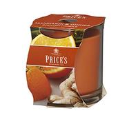 Price's - Vela en tarro de mandarina y jengibre - fragancia dulce, afrutada, de calidad - Aroma de larga duración - Hasta 45 horas de combustión