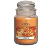 Price's - Vela en tarro grande ámbar - Dulce, delicioso, fragancia de calidad - Aroma de larga duración - Hasta 150 horas de tiempo de combustión
