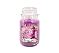 Price's - Vela en tarro grande Damson Rose, dulce, deliciosa, fragancia de calidad, aroma de larga duración, hasta 150 horas de tiempo de combustión