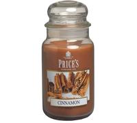 Price's - Vela en tarro grande de canela - Dulce, deliciosa, fragancia de calidad - Aroma de larga duración - Hasta 150 horas de tiempo de combustión