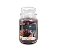 Price's - Vela en tarro grande de higo y ciruela, fragancia dulce, deliciosa y de calidad, aroma de larga duración, hasta 150 horas de tiempo de combustión