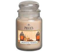 Price's - Vela en tarro grande de Oriental Nights - Dulce, deliciosa, fragancia de calidad - Aroma de larga duración - Hasta 150 horas de tiempo de combustión