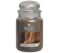 Price's - Vela en Tarro Grande de Roble Real, Dulce, Deliciosa, Fragancia de Calidad, Aroma de Larga duración, hasta 150 Horas de Tiempo de combustión