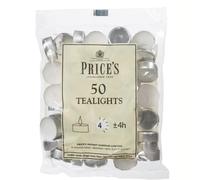 Price's Velas sin Perfume, 50 Unidades, Color Blanco
