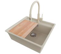 PRIMAGRAN Fregadero bajo Encimera Beige - Bergen Low Cut Top, 56x53cm