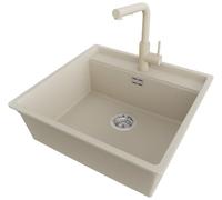 PRIMAGRAN Fregadero bajo Encimera Beige - Bergen Low Cut Top, 56x53cm