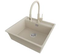 PRIMAGRAN Fregadero bajo Encimera Beige - Bergen Low Cut Top, 56x53cm